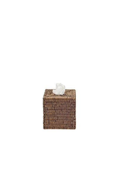 Decor Walther Basket Tissue Box, Square, Countertop - Brown