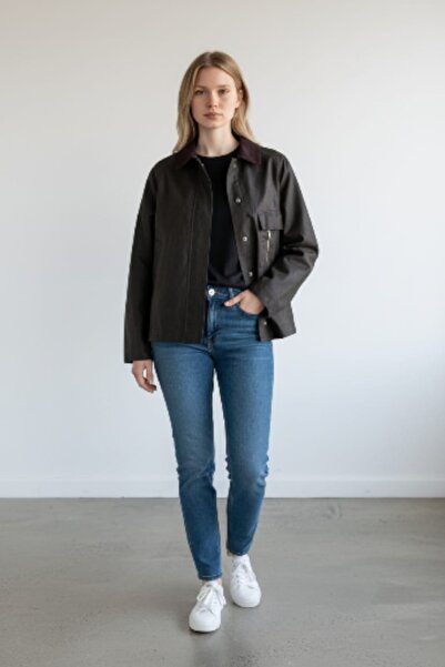 NOXS FASHİON SU GEÇİRMEZ MUMLU FERMUARLI CEKET