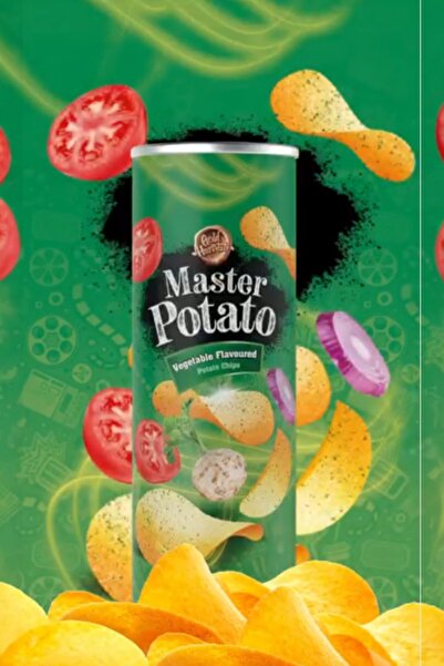 master Potato Sebze Çeşnili Patates Cipsi - Vegetable Flavoured 160 Gr