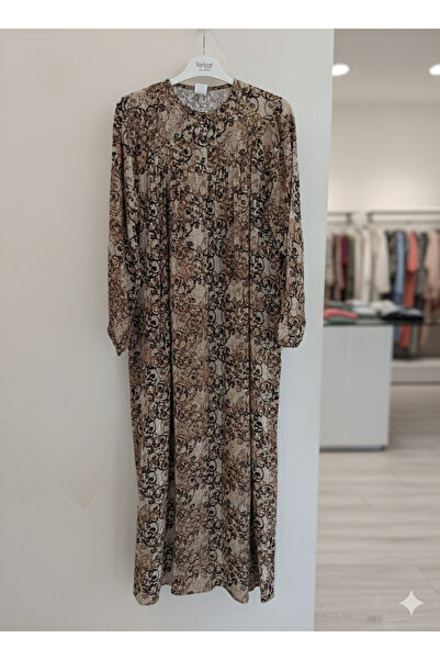 fariza tekstil Φόρεμα χιτζάμπ από ύφασμα βισκόζης με κορδόνια