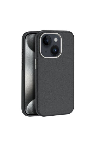 ceppark جراب جوكو لهاتف آيفون 15، غطاء وندر ليذر ماجسيف - أسود