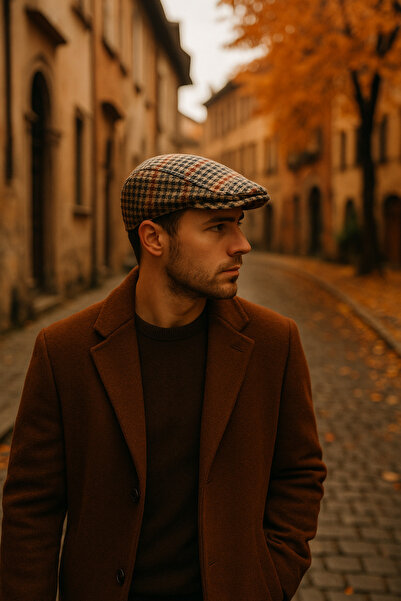 Melik şapka Kışlık yünlü London spor kasket erkek şapka