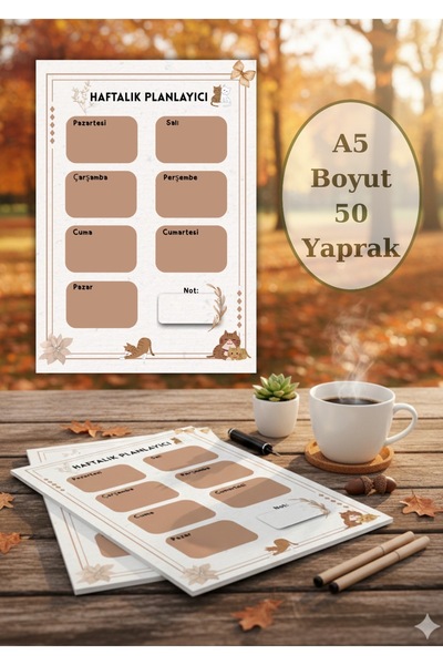 DAK Planlayıcı Defter | A5 Boyut Planner - Planlayıcı
