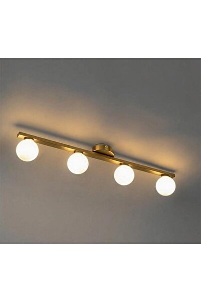 LEDZONE LED-Zone surface-mounted chandelier, 4 G9 sockets, gold (LZ508-4)