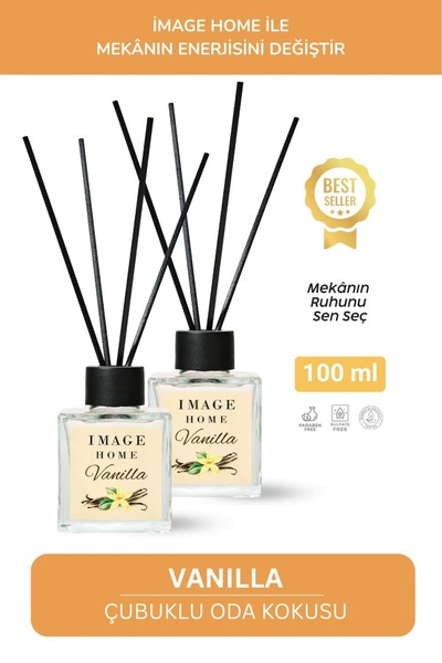 İMAGE HOME Çubuklu Oda Kokusu Vanilla 100Ml.2'Li Özel Set