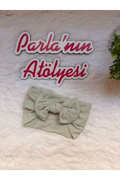 SOFT Гнучка тканинна пов'язка на голову з вузлом для дівчинки та немовляти, б...