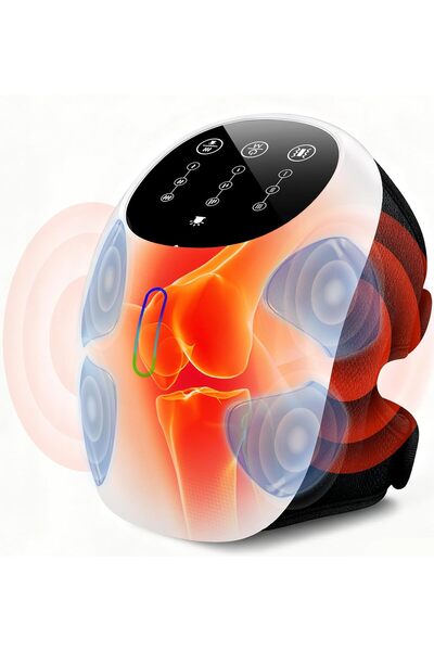 Jabe جهاز تدليك الركبة اللاسلكي بزاوية 360 درجة مع خاصية التسخين والعلاج بالض...