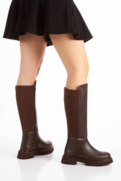 inyola حذاء نسائي بسحاب من قماش السكوبا 7029