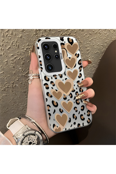 Hontinga حافظة متوافقة مع هاتف سامسونج جالاكسي S23 الترا بنمط باردوس، حافظة ه...