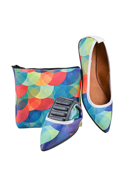 Foldy Colorful Foldable Women's Ballerinas