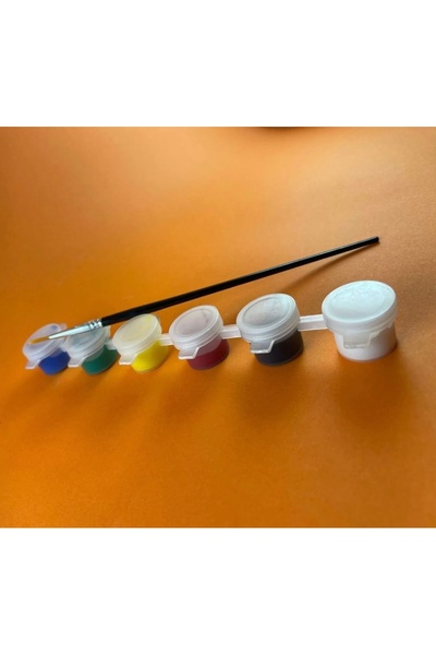 BEMİSA Akrilik boya 6’lı boya seti+1 Fırça