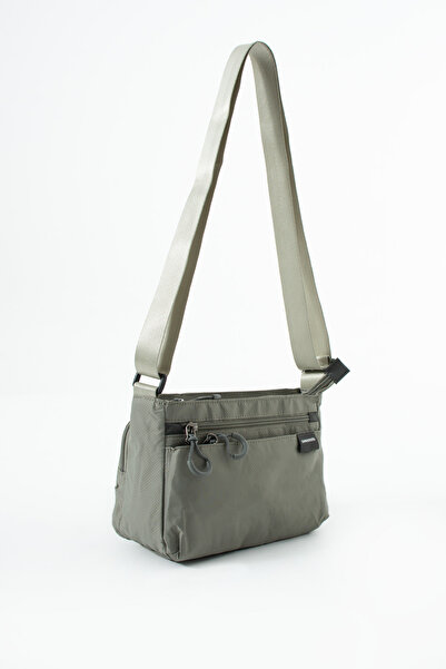 Sanmorris Geantă de umăr pentru femei din material parașută, impermeabilă, cu curea reglabilă