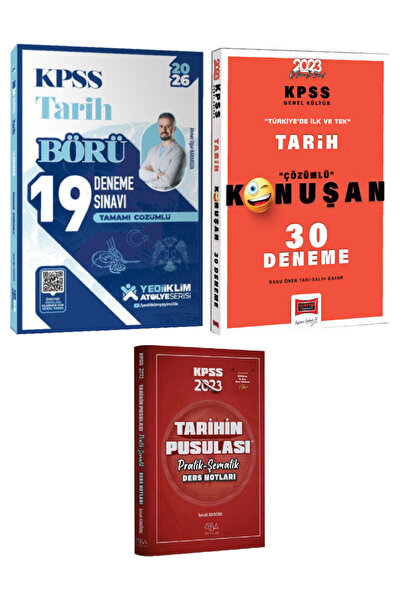 Yediiklim Yayınları Ahmet Uğur Karakuza|2026 KPSS Börü Tarih Çözümlü 19 Denem...