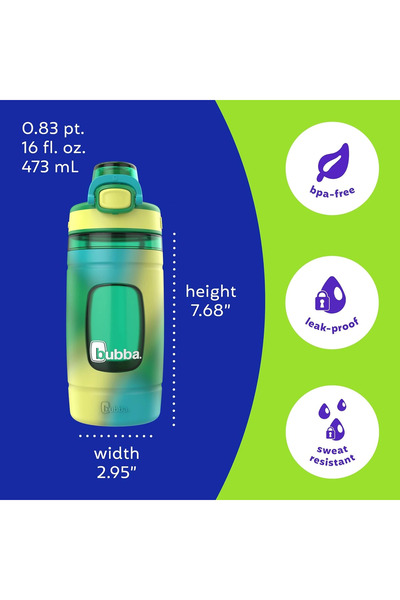 Bubba 473 ml Çocuk Su Şişesi – BPA Free – Geniş Ağızlı & Silikon Kılıflı, Day...