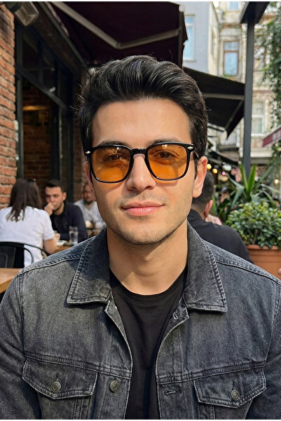 TARSS نظارات شمسية للرجال من جوليان باللون الأسود والبرتقالي