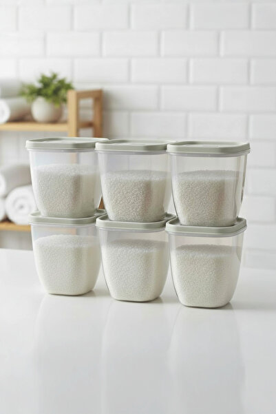 Kitchen Life حاوية منظفات كبيرة الحجم مفرغة من الهواء ومقاومة للتسرب سعة 2500 مل - علبة دقيق بغطاء ناعم