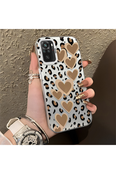 Hontinga حافظة متوافقة مع هاتف Xiaomi Redmi Note 10 4G بنمط pardus، حافظة هات...