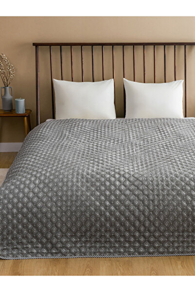 LC Waikiki Nevavm Printed Double Bedspread with Difference 200X220 cm