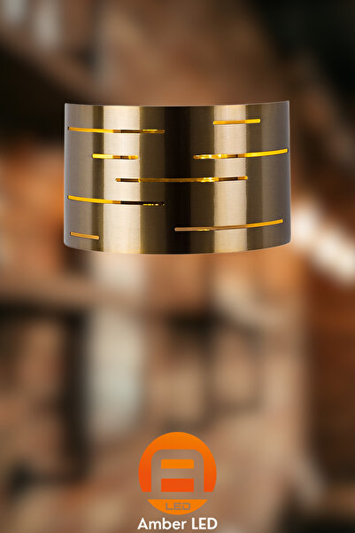 AmberLED إضاءة جدارية معدنية أنيقة متوافقة مع E27 لغرفة المعيشة وغرفة النوم