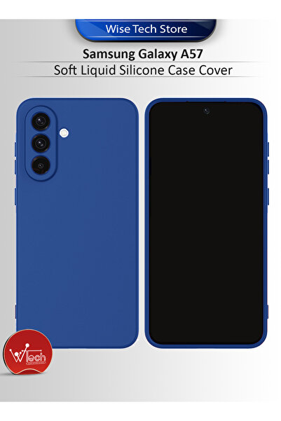 Wtech غطاء حماية من السيليكون السائل الناعم لهاتف سامسونج جالاكسي A57 5G 2025