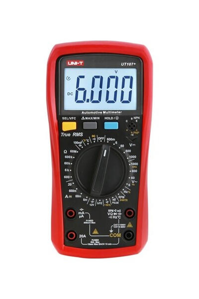 Unit جهاز قياس رقمي متعدد الوظائف للسيارات طراز UT107+