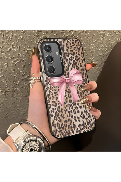 Hontinga حافظة متوافقة مع هاتف سامسونج جالاكسي S24 بنمط باردوس، حافظة هاتف صل...