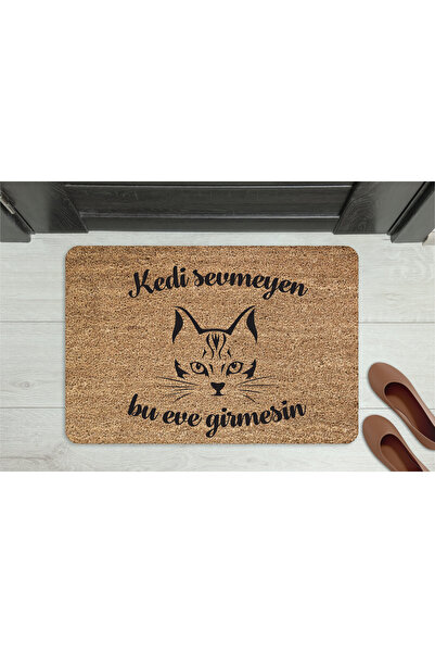 M&H Quality Cat-Repellent Doormat with the Text: "No Cats Allowed" – Non-Slip...