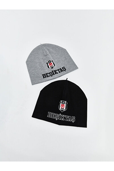 LC Waikiki ACCESORII LCW Beşiktaş cu imprimeu Beretă pentru băieţi, pachet de 2