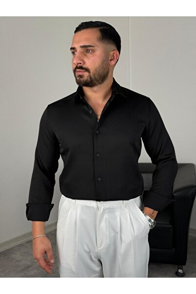 BE TOR LİKRALI DABIL KUMAŞ GÖMLEK