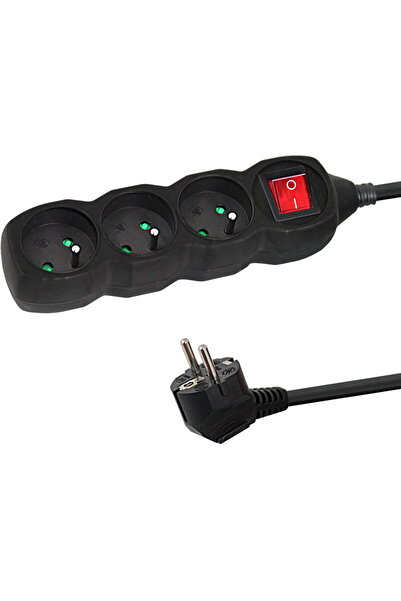 ESPERANZA 3 SOCKETS 3M BLACK