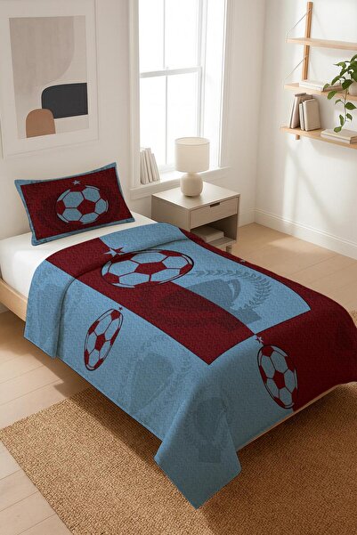 Dolce Mariee طقم غطاء سرير للأطفال والمراهقين من القماش المخملي ذو طابع كرة ا...