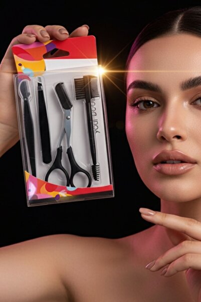 monangel Kaş Kirpik Yüz Bakım Seti (Taraklı Kaş Makası, Cımbız, Kaş Usturası,...