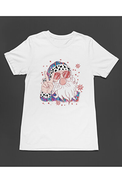 Bumeta Tricou unisex de Crăciun Cool Santa de Anul Nou tricou