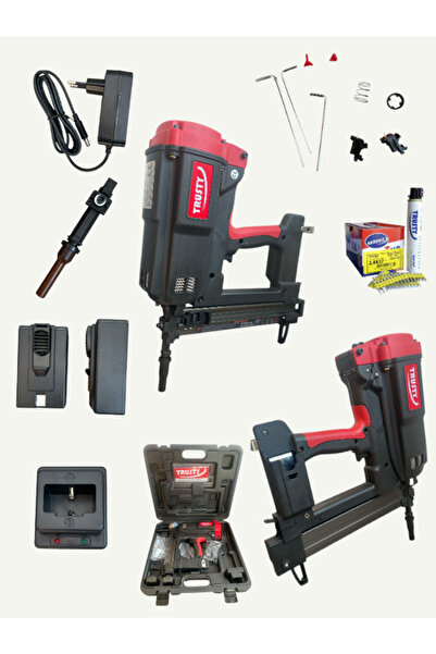 trusty GCN40PRO Gazlı Betona Çivi Çakma Tabancası 32 Çivi Kapasiteli (Çivi Ha...