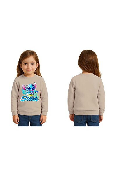 SEDİRLİ سويت شيرت للأطفال من الجنسين من ستيتش مطبوع بثلاثة خيوط