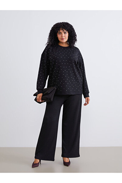 LC Waikiki Plus Size Elastic Waist Women's Trousers