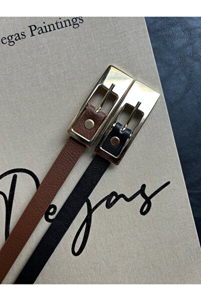 LİA KEMER Pachet de 2 curele interioare cu model pentru femei, cu cataramă au...