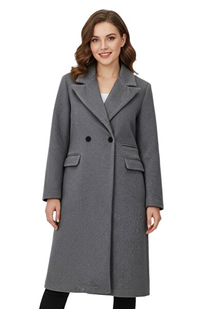 BAGLAN Women's Cashmere Full Length Cashmere Coat Bgl-St05041