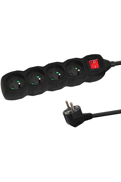 ESPERANZA 4 SOCKETS 1.5M BLACK