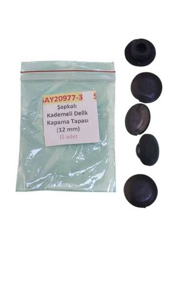 SAYPİ 20977 Şapkalı Kademeli Delik Kapama Tapası 12 mm 5 ADET 20977-3