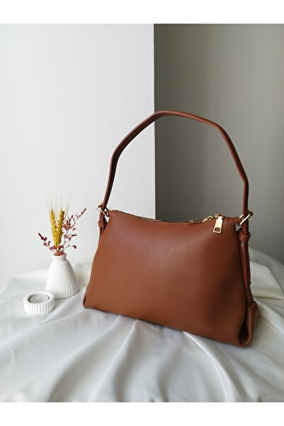 VivazzaLuxe حقيبة يد نسائية جلدية بتصميم عصري متوسطة الحجم