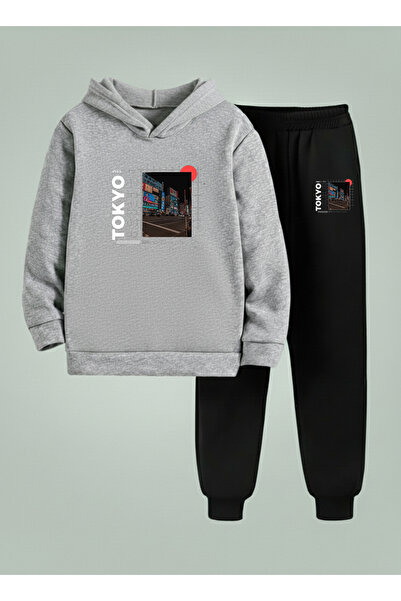 LORVEX Set cu glugă pentru copii Swea tricou - Trening cu imprimeu MODEL TOKY...