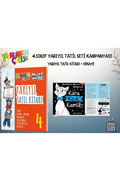 Fenomen Yayıncılık Fenomen 4. Sınıf Yarıyıl TaTiL Kitabı + Hikaye Kitabı