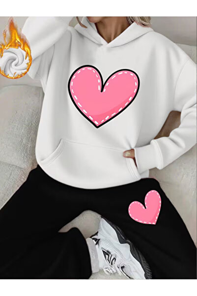 PENTHİLUS طقم رياضي للجنسين مكون من بغطاء رأس خيوط K-ş مبطن بالصوف طقم رياضي