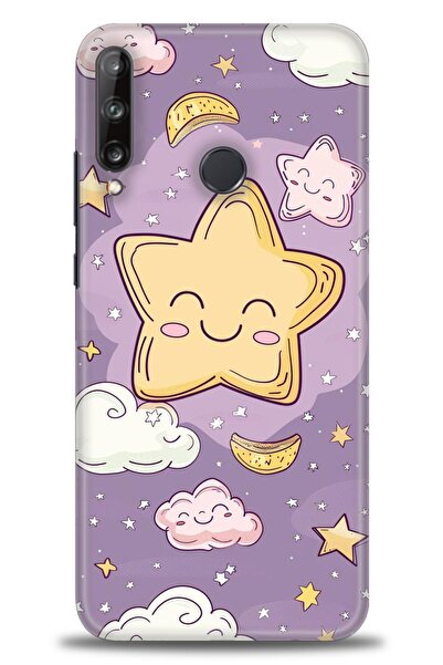 Rulet Aksesuar غطاء متوافق مع هاتف هواوي P40 Lite E HD مطبوع - غطاء سيليكون م...