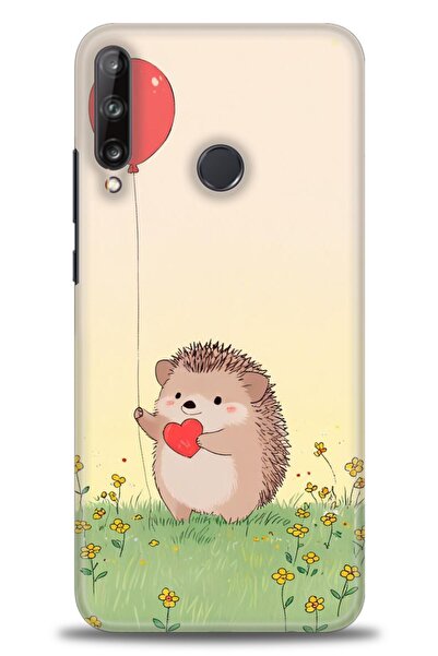 Rulet Aksesuar غطاء متوافق مع هاتف هواوي P40 Lite E HD مطبوع - غطاء سيليكون م...