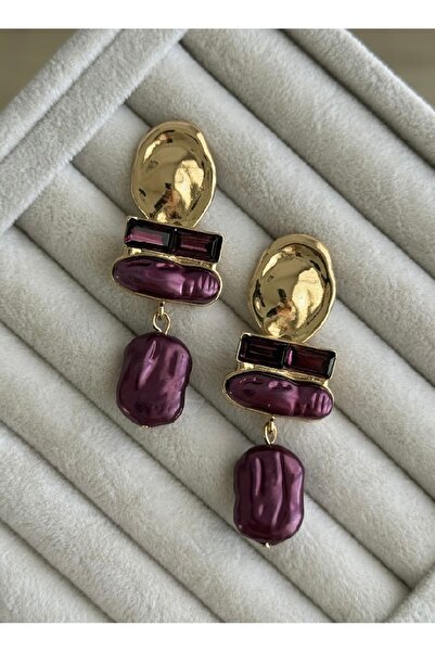 giez أقراط أنيقة من اللؤلؤ الباروكي