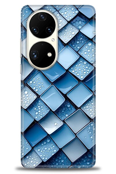 Rulet Aksesuar غطاء متوافق مع هاتف هواوي P50 Pro HD مطبوع - غطاء سيليكون مصمم...