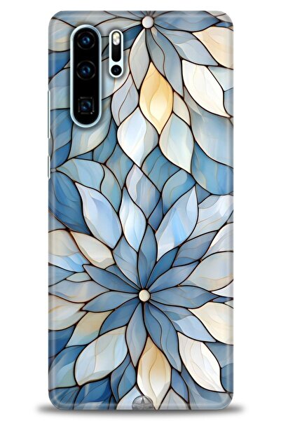 Rulet Aksesuar حافظة متوافقة مع هاتف هواوي P30 Pro HD مطبوع + واقي شاشة سيرام...