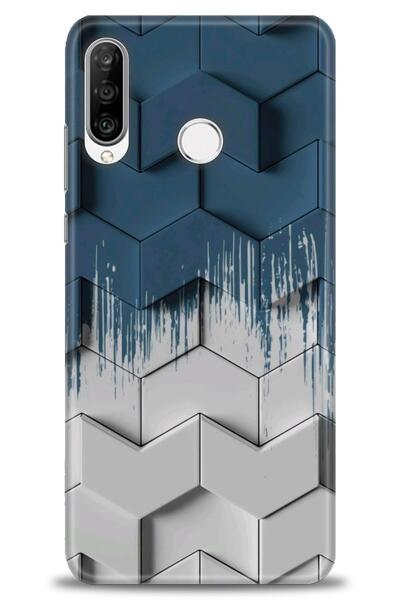 Rulet Aksesuar غطاء متوافق مع هاتف هواوي P30 لايت HD مطبوع - غطاء سيليكون بتص...